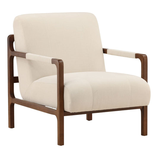 Artisan Basketweave Fabric and Rubber Wood Home Accent