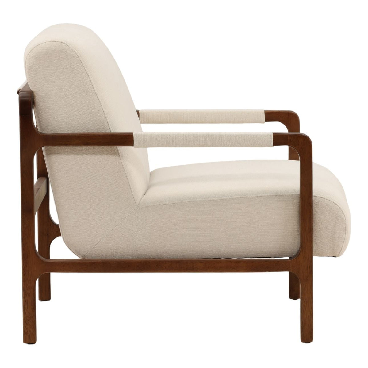 Artisan Basketweave Fabric and Rubber Wood Home Accent