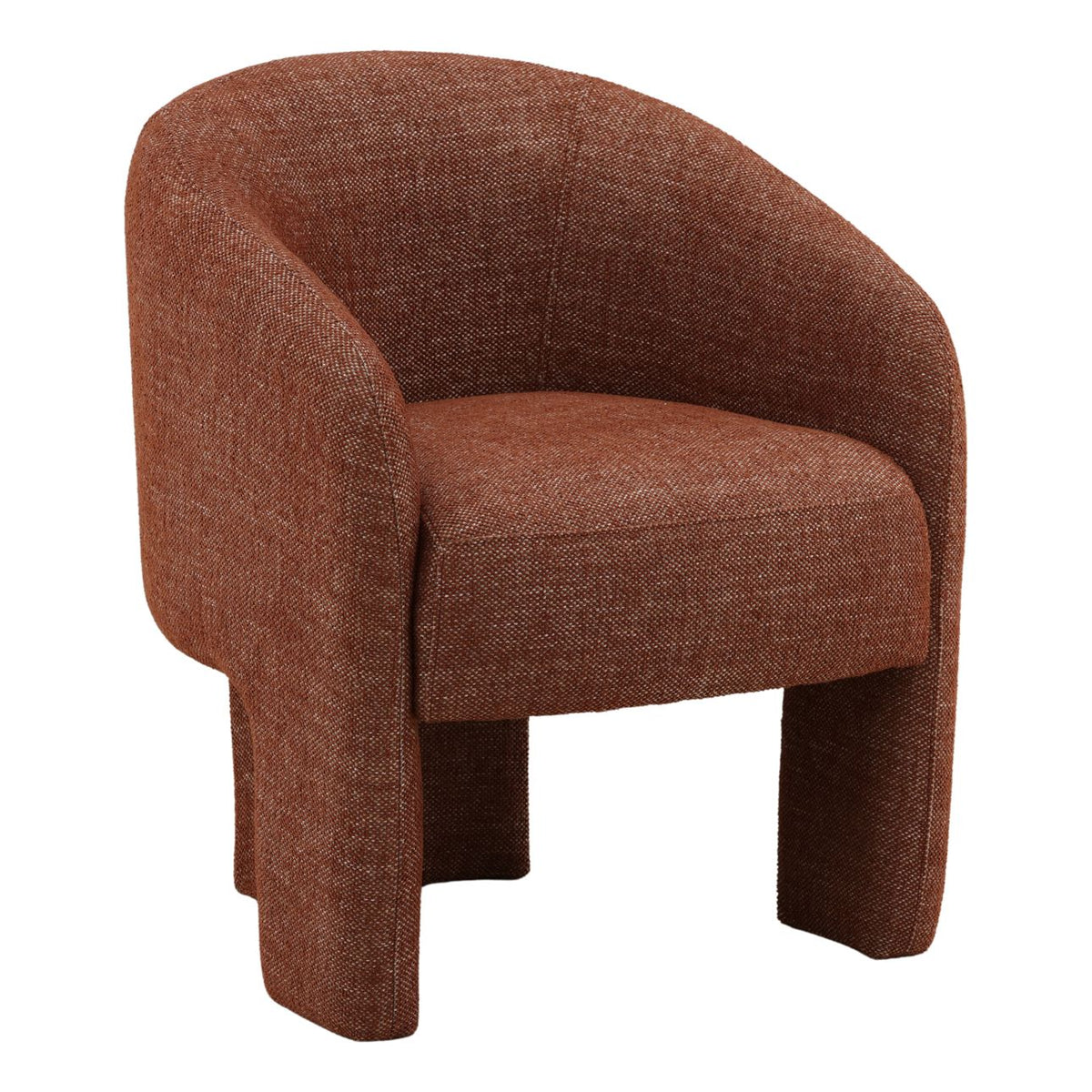 Curated Basketweave Fabric Dining Chair