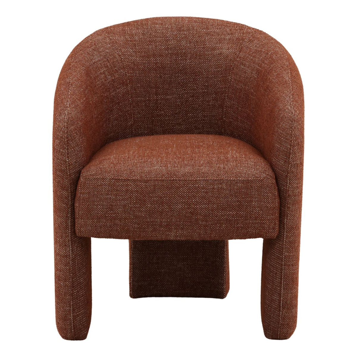 Curated Basketweave Fabric Dining Chair