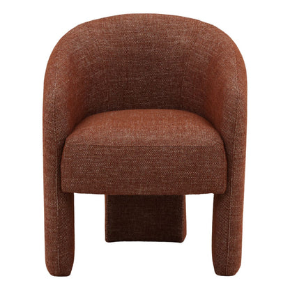 Curated Basketweave Fabric Dining Chair
