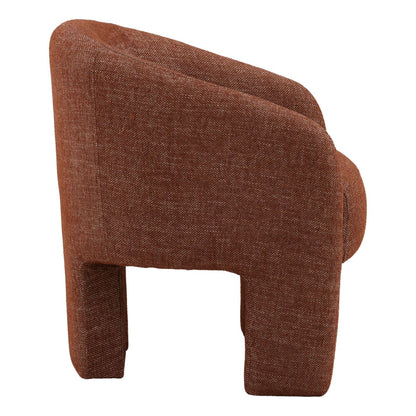 Curated Basketweave Fabric Dining Chair