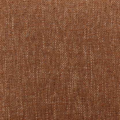 Lola Ginger and Dark Brown Basketweave Fabric and Rubber Wood Chair 20 in Wide