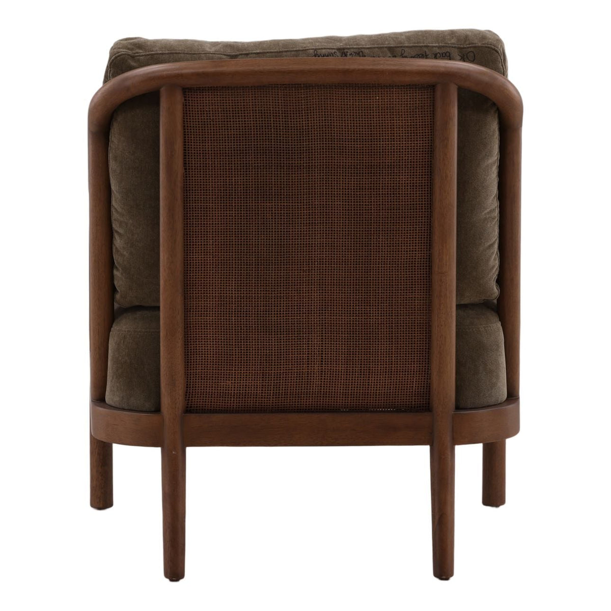 Crafted Velvet Fabric and Rubber Wood Home Accent