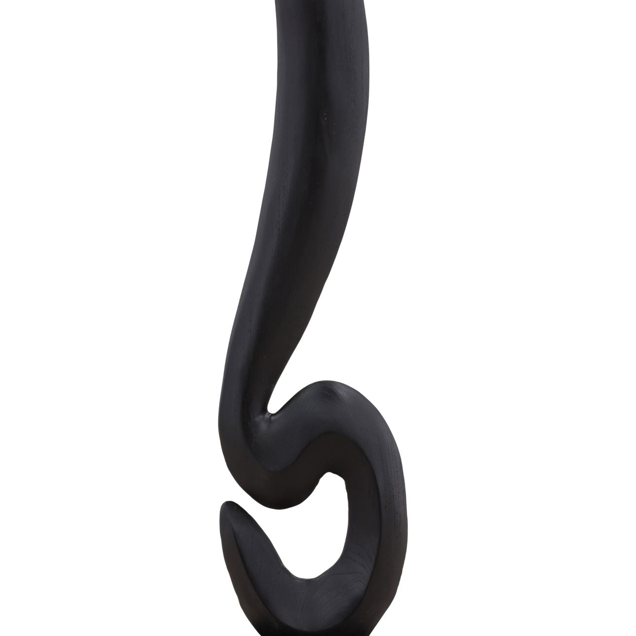 Black Teak Sculpture 8 in Wide