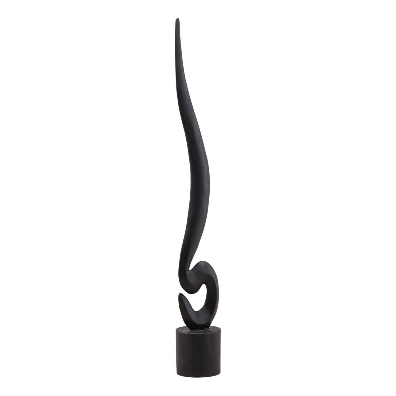 Black Teak Sculpture 8 in Wide