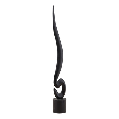 Black Teak Sculpture 8 in Wide