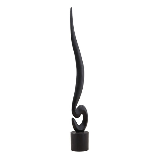 Black Teak Sculpture 8 in Wide