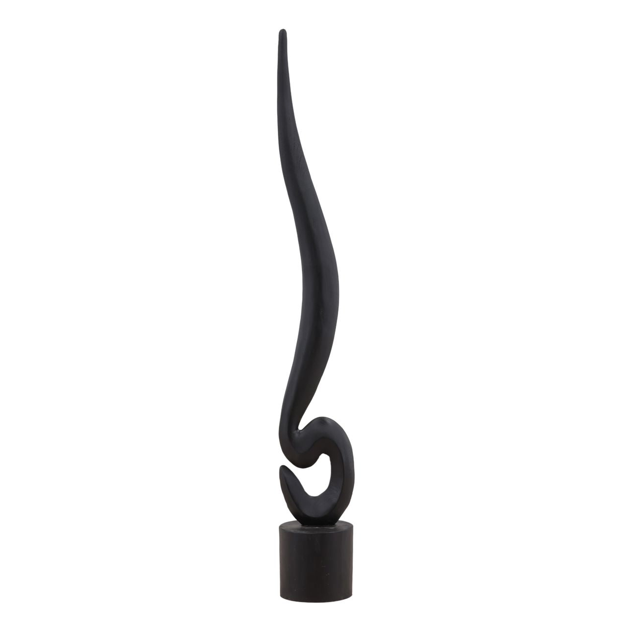 Black Teak Sculpture 8 in Wide