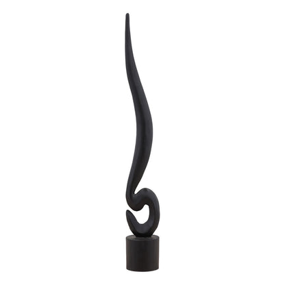 Black Teak Sculpture 8 in Wide
