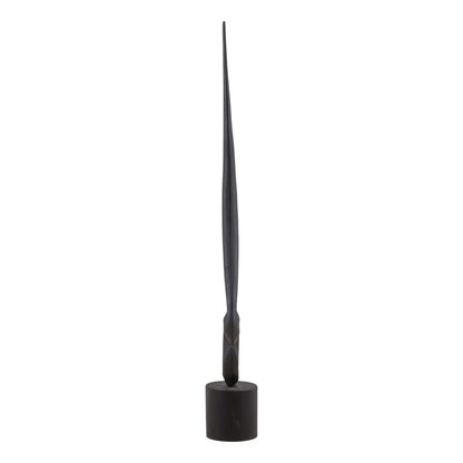 Black Teak Sculpture 8 in Wide