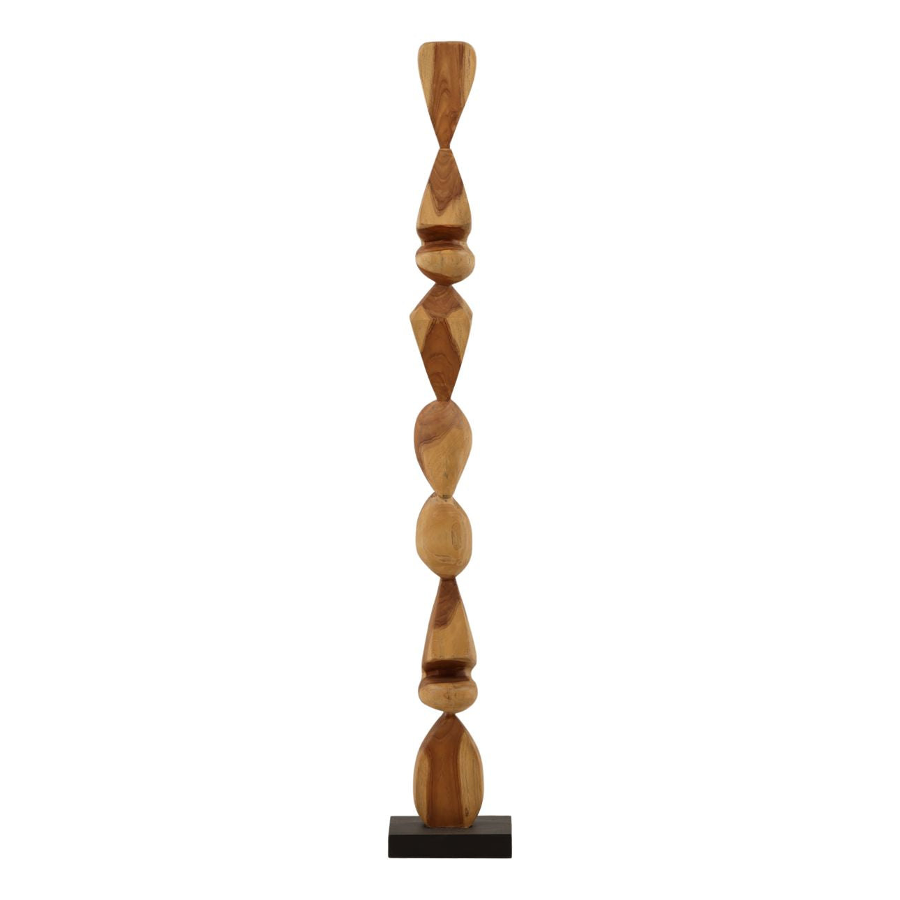 Natural Teak Sculpture 8 in Wide