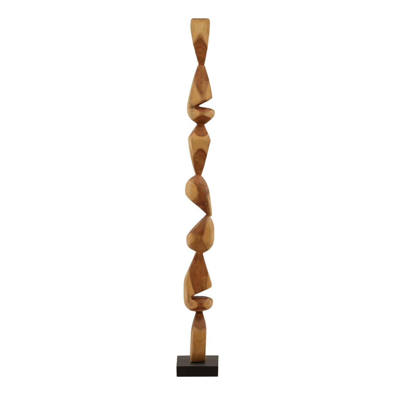 Natural Teak Sculpture 8 in Wide