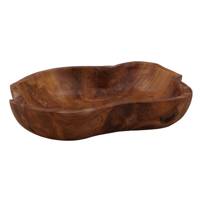 Natural Teak Bowl 19 in Wide