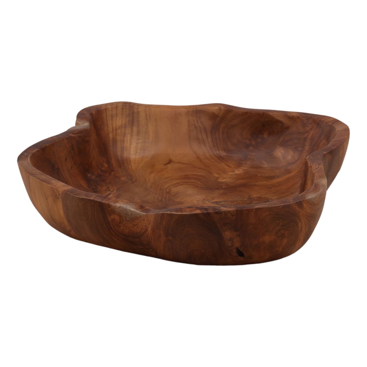 Natural Teak Bowl 19 in Wide