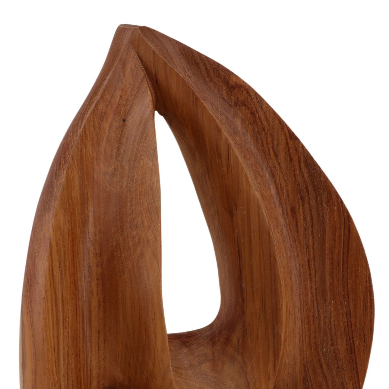 Natural Teak Sculpture 12.5 in Wide