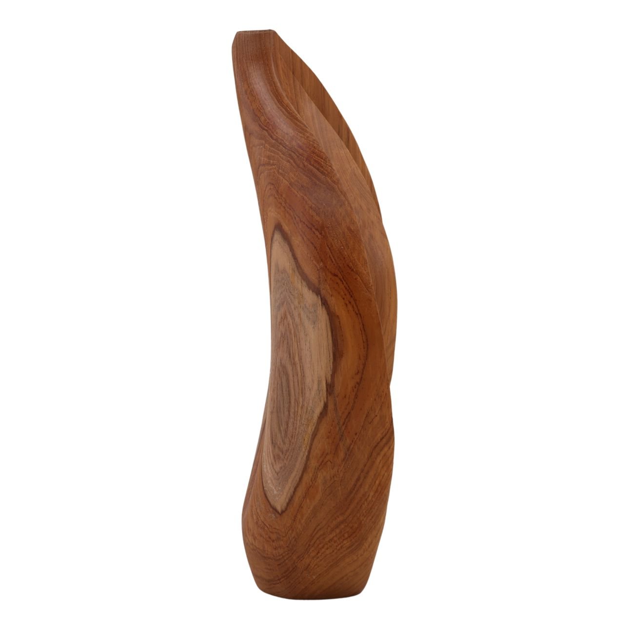 Natural Teak Sculpture 12.5 in Wide