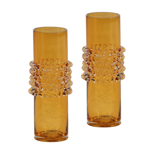 Amber Glass of 6 in Wide