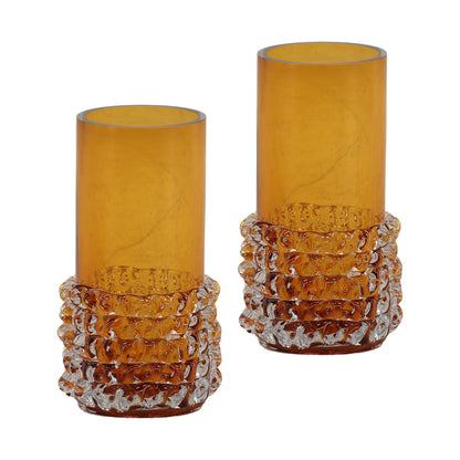 Amber Glass of 6 in Wide