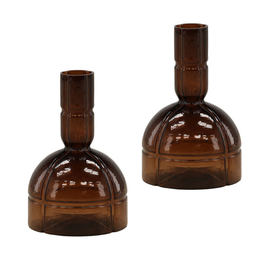Brown Glass of 9 in Wide