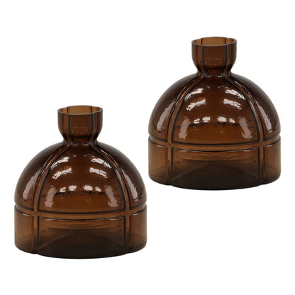 Brown Glass of 9 in Wide