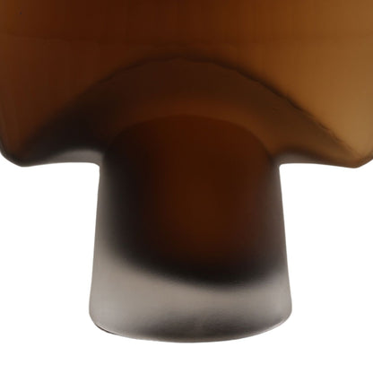 Brown Frosted Glass of 9.5 in Wide