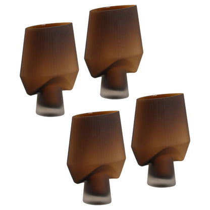 Brown Frosted Glass of 9.5 in Wide
