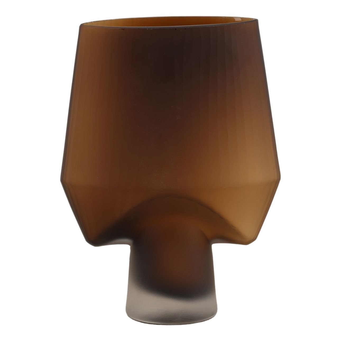 Brown Frosted Glass of 9.5 in Wide