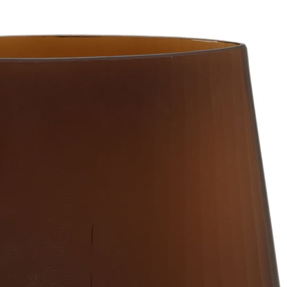 Brown Frosted Glass of 9.5 in Wide