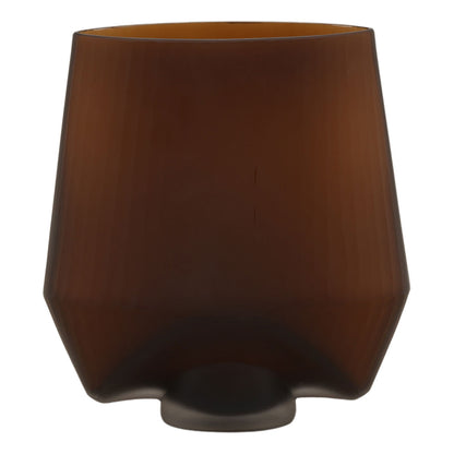 Brown Frosted Glass of 9.5 in Wide