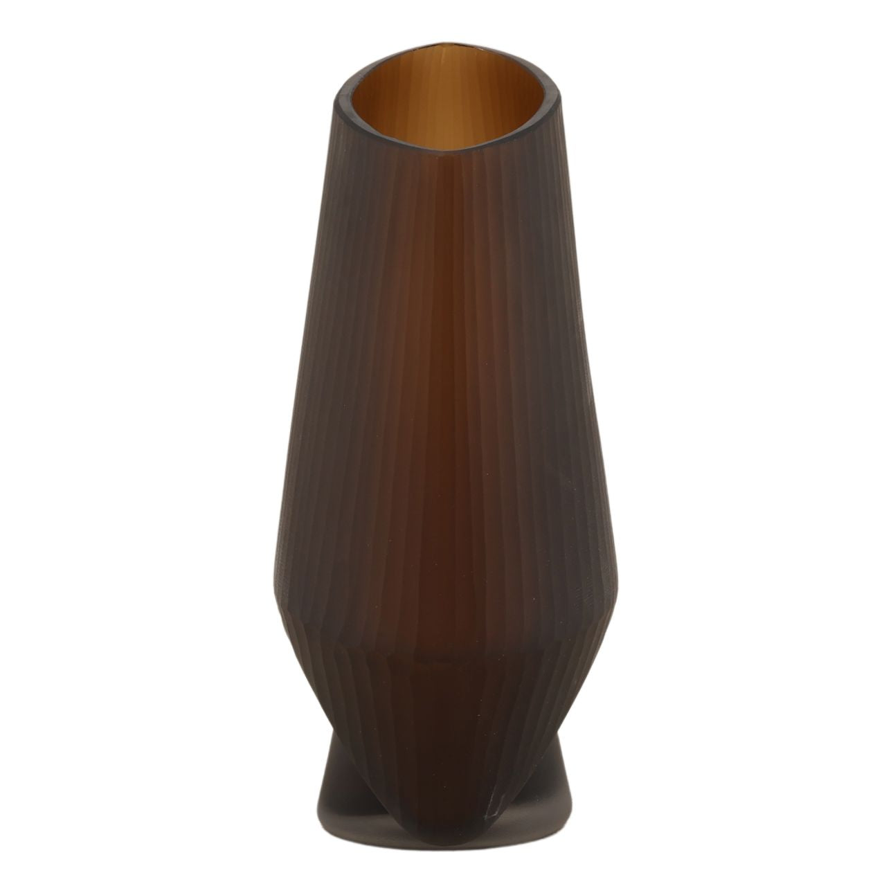 Brown Frosted Glass of 9.5 in Wide