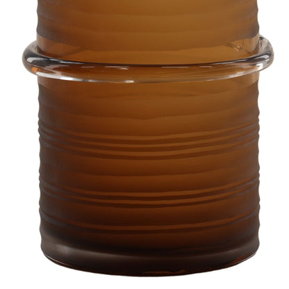 Amber Frosted Glass of 6.5 in Wide