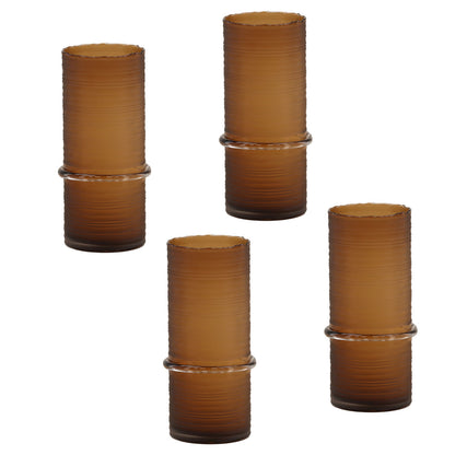 Amber Frosted Glass of 6.5 in Wide