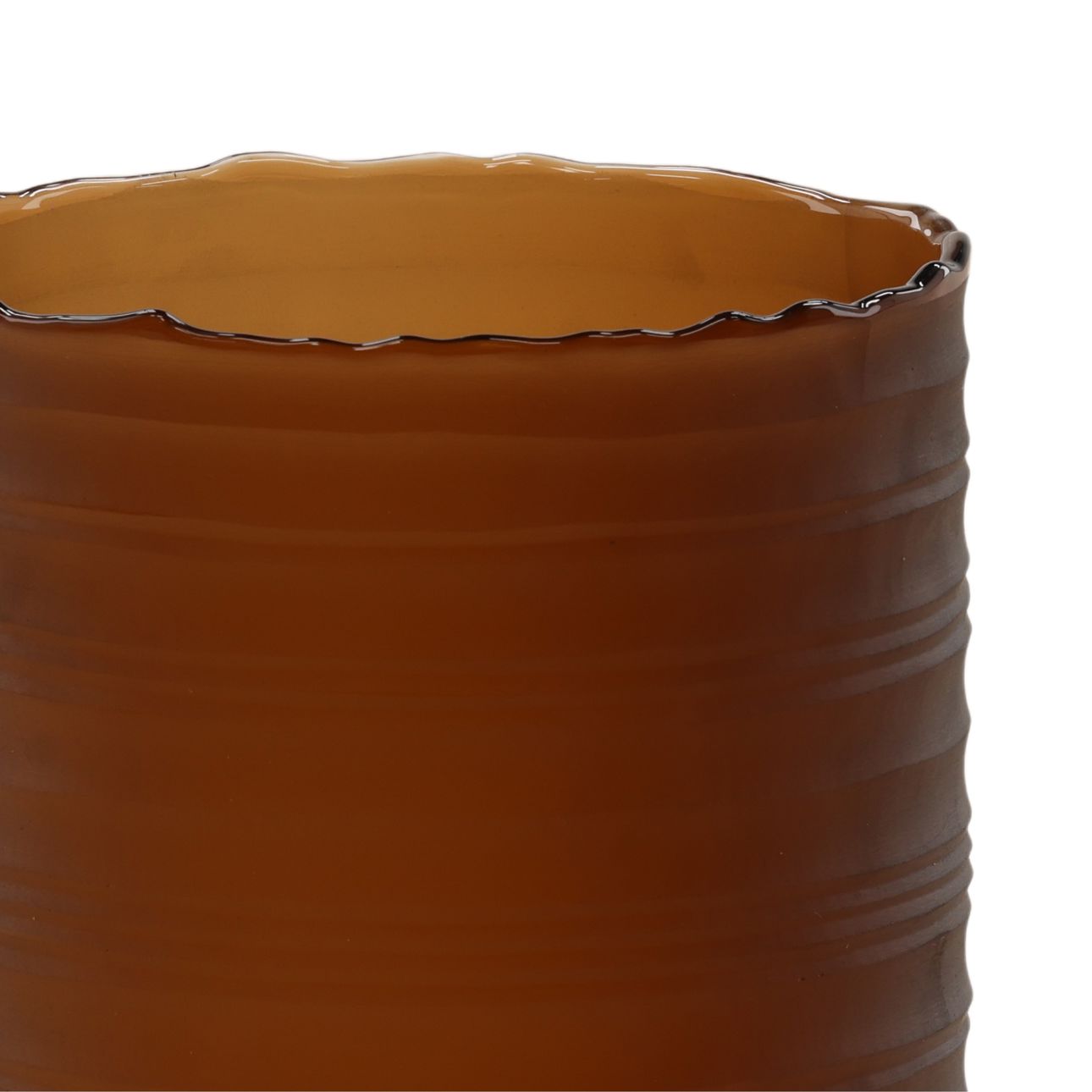 Amber Frosted Glass of 6.5 in Wide