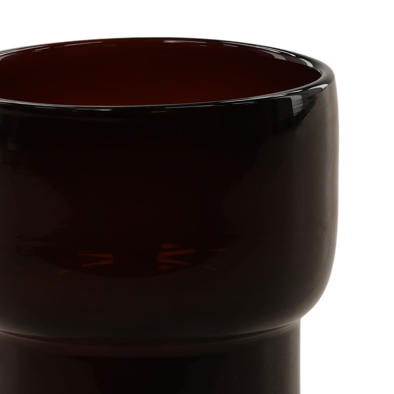 Brown Glass of 6.5 in Wide