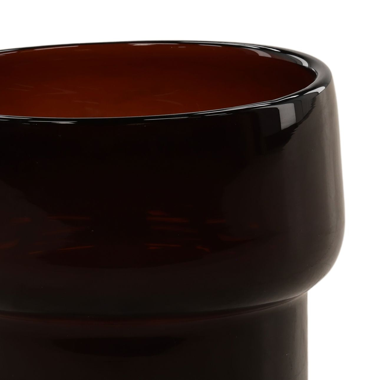 Brown Glass of 6.5 in Wide