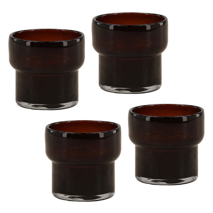 Brown Glass of 6.5 in Wide