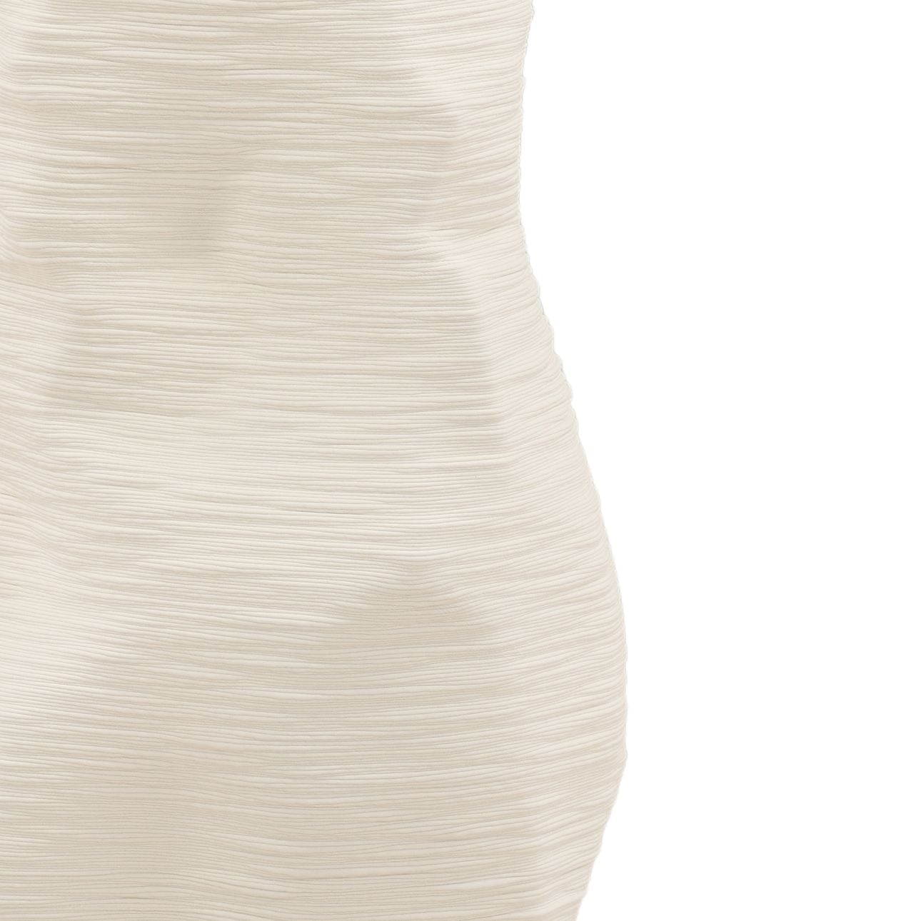 Ivory 3D Printed Porcelain Vase 5.5 in Wide