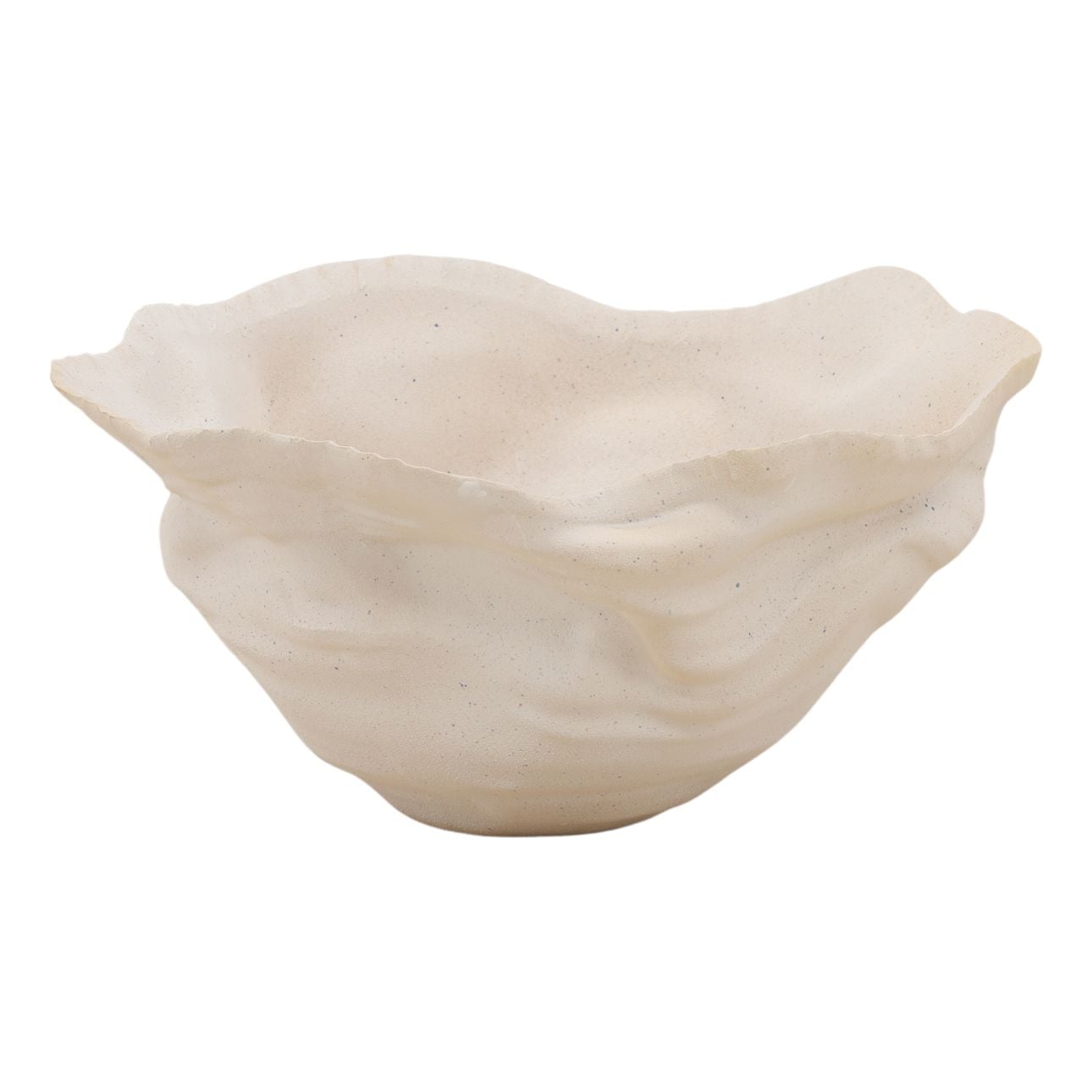 Ivory Porcelain Bowl 17 in Wide