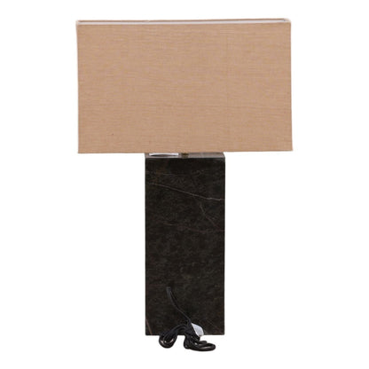 Modern Forest Marble and Chambrey Shade Table Lamp