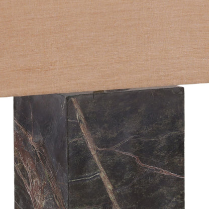 Modern Forest Marble and Chambrey Shade Table Lamp