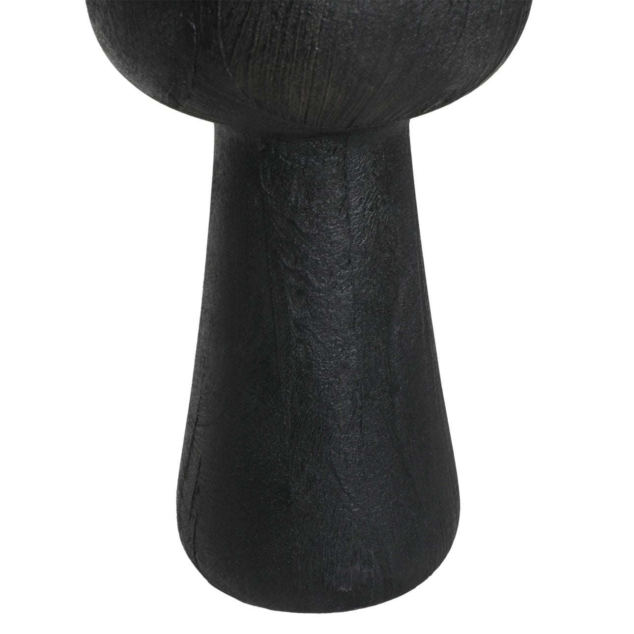 Black and Beige Shade Wood and Jute Shade Table 16 in Wide