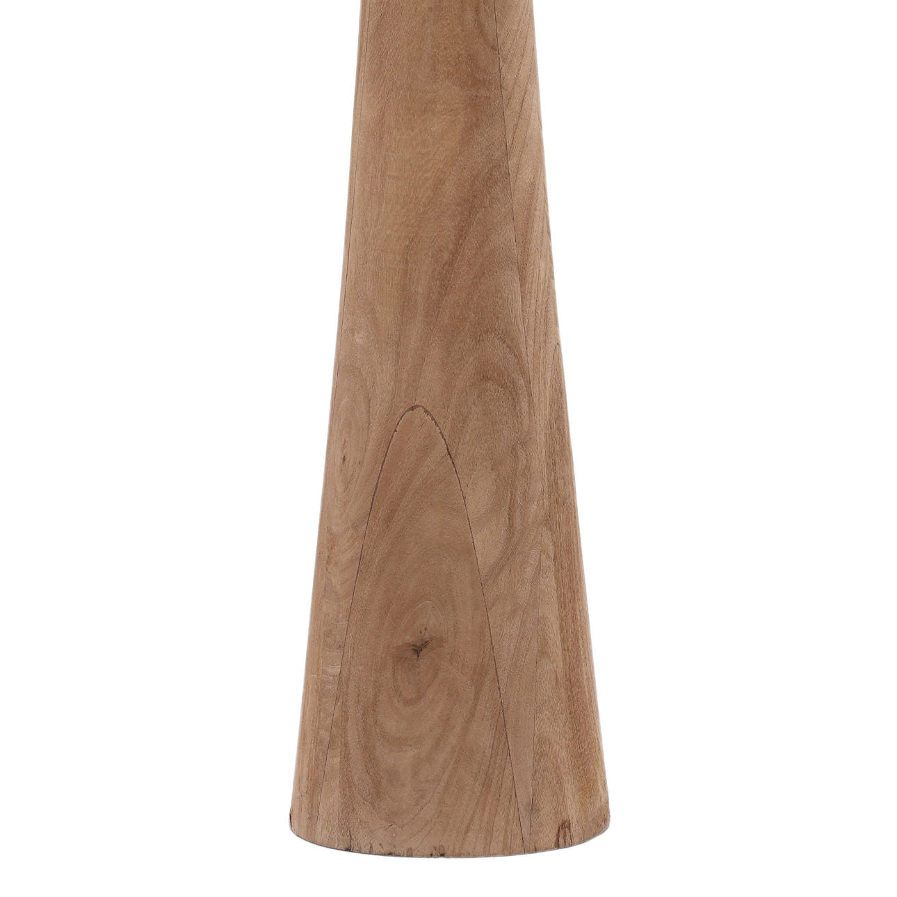 Dark Natural and Beige Shade Mango Wood and Jute Shade Lamp 20 in Wide