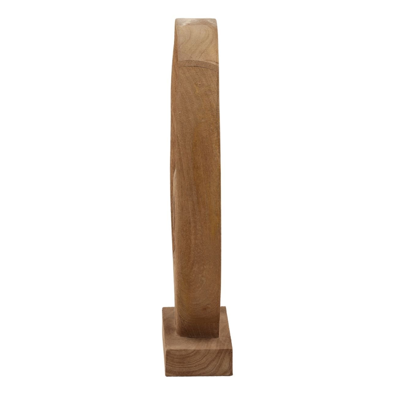 Light Brown Mango Wood Sculpture 12 in Wide