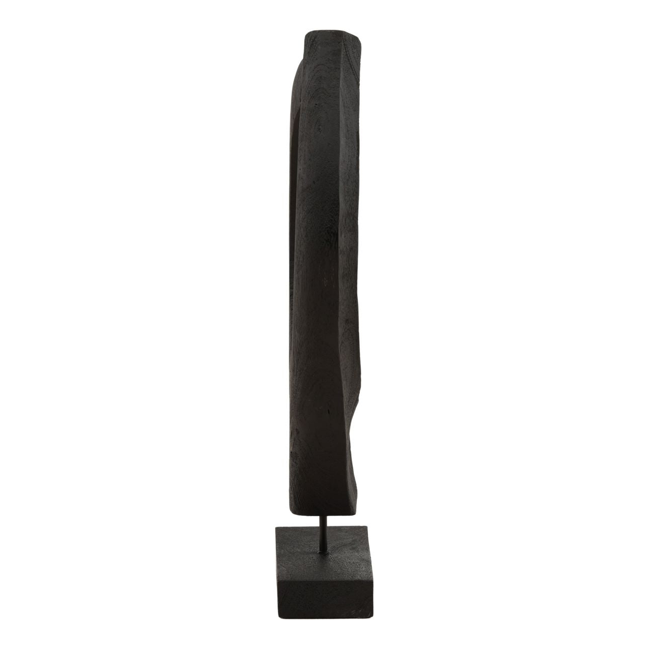 Black Mango Wood Sculpture 12 in Wide