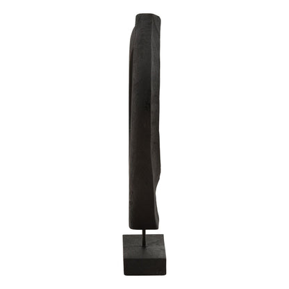 Black Mango Wood Sculpture 12 in Wide