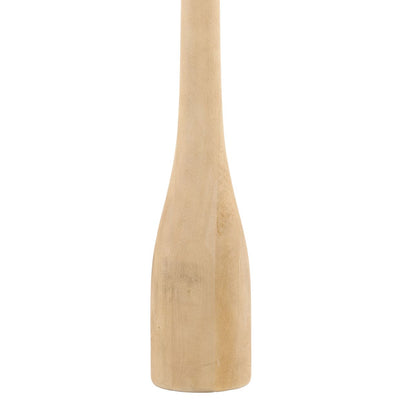 Natural Mango Wood and Silk Shade Lamp 20 in Wide