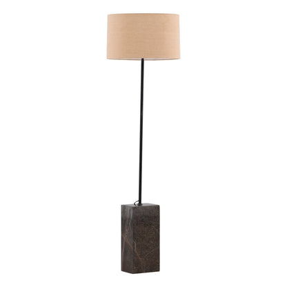 Green Forest Marble and Chambrey Shade Lamp 18 in Wide