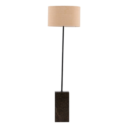 Green Forest Marble and Chambrey Shade Lamp 18 in Wide