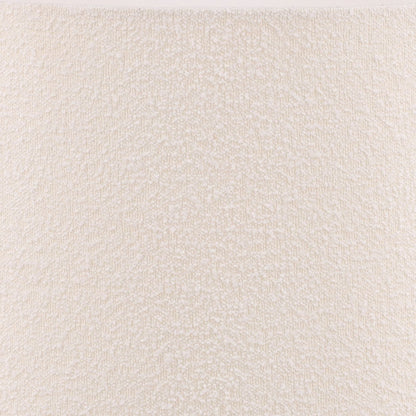 Natural and Cream Mango Wood and Boucle Shade Lamp 20 in Wide